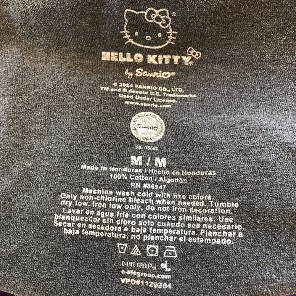 Hello Kitty By Sanrio Strawberry Theme Short Sleeve Blouse - Picture 6 of 6